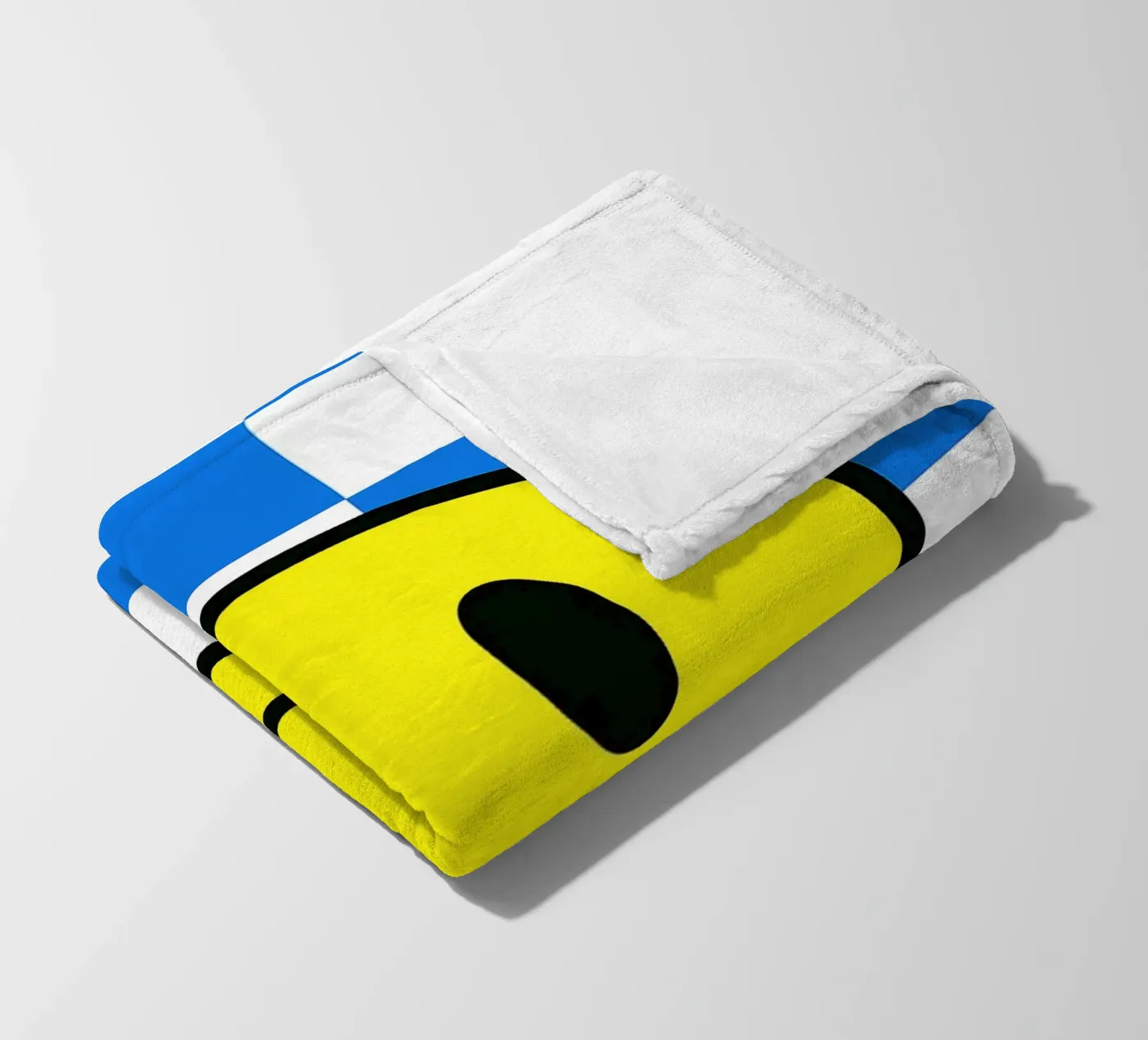 smiling face fleece blanket by PitaraS