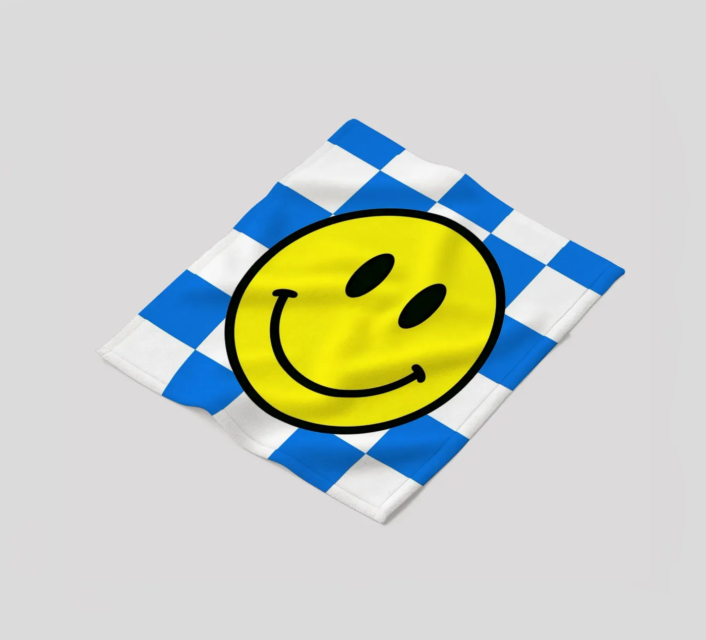 smiling face fleece blanket by PitaraS