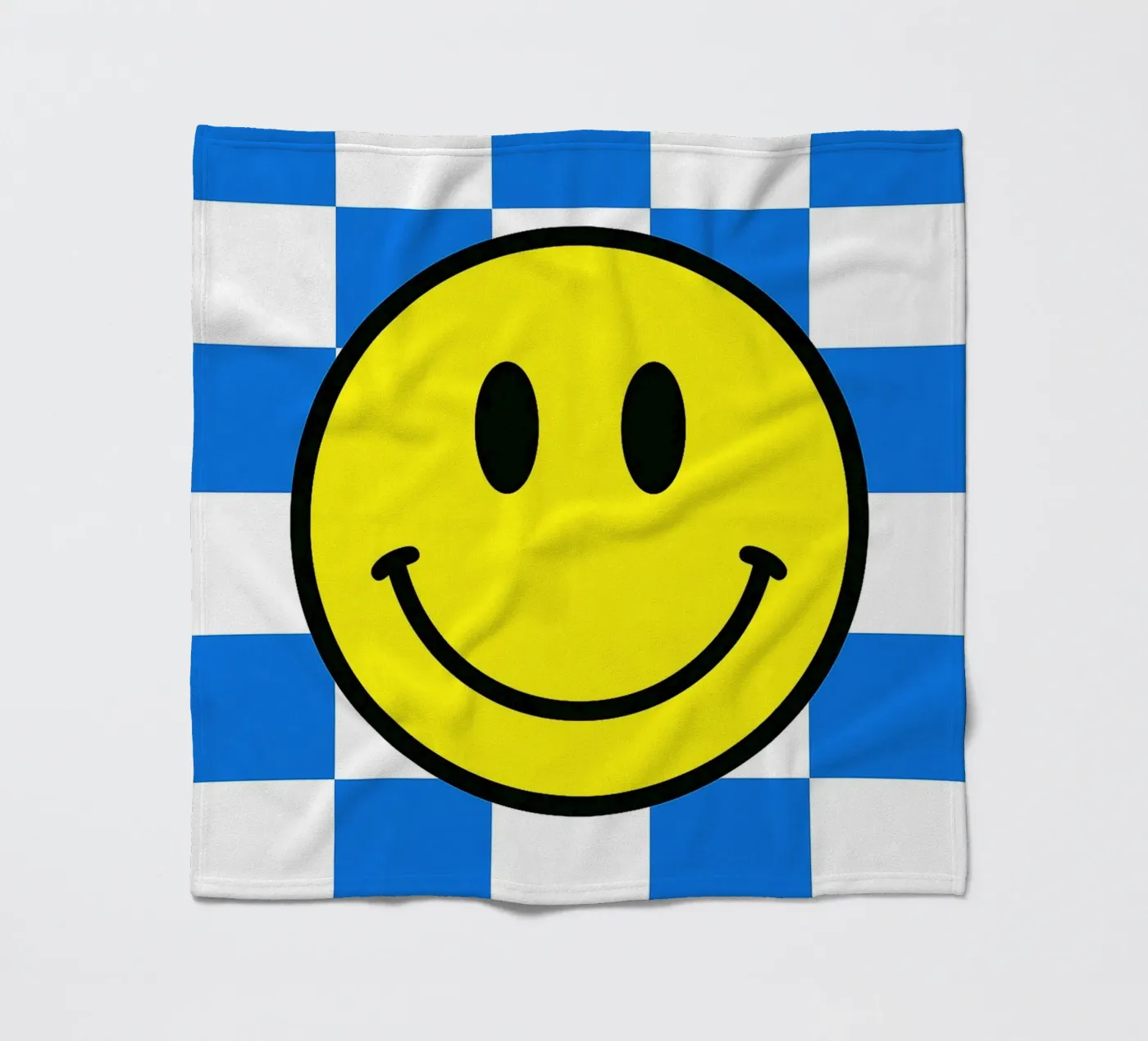 smiling face fleece blanket by PitaraS