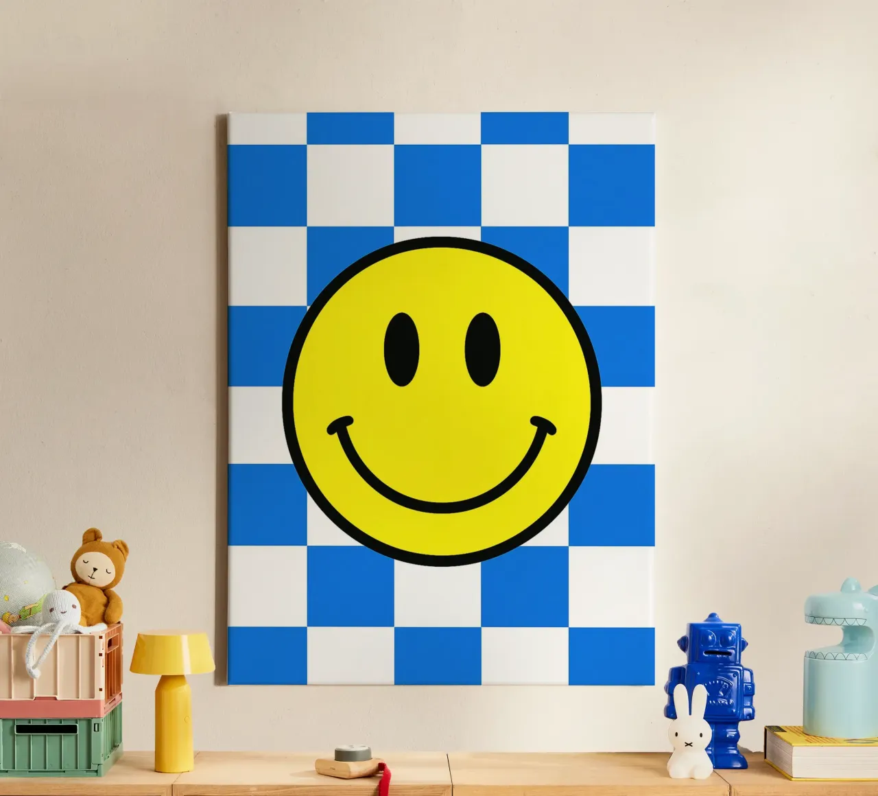 lächelndes Gesicht Leinwand von PitaraS