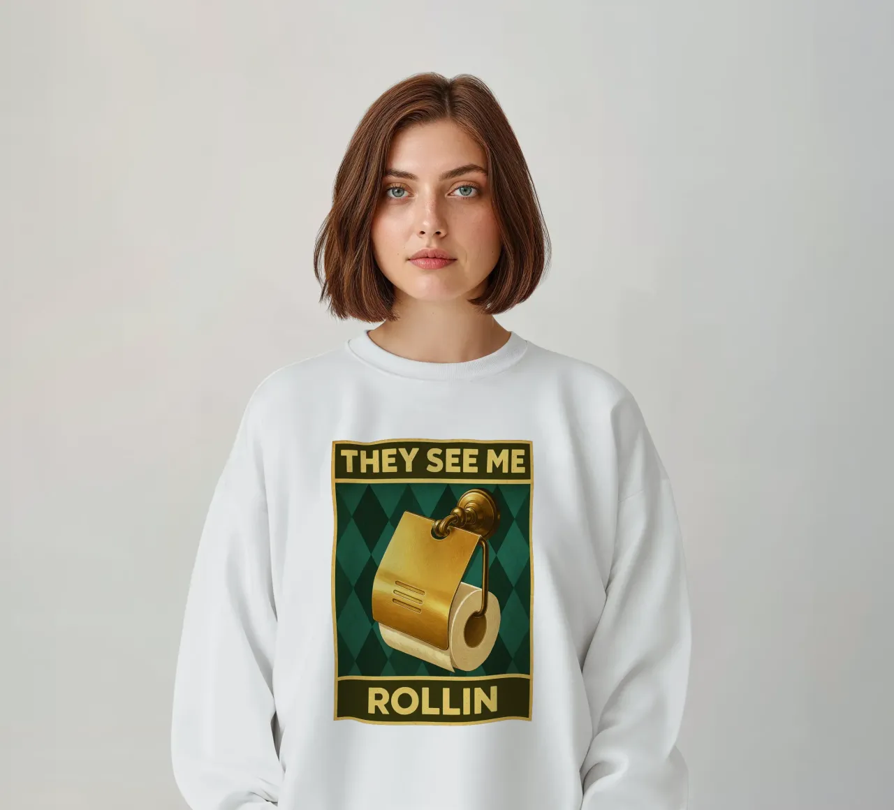 Papper per WC They See Me Rollin felpa da PitaraS