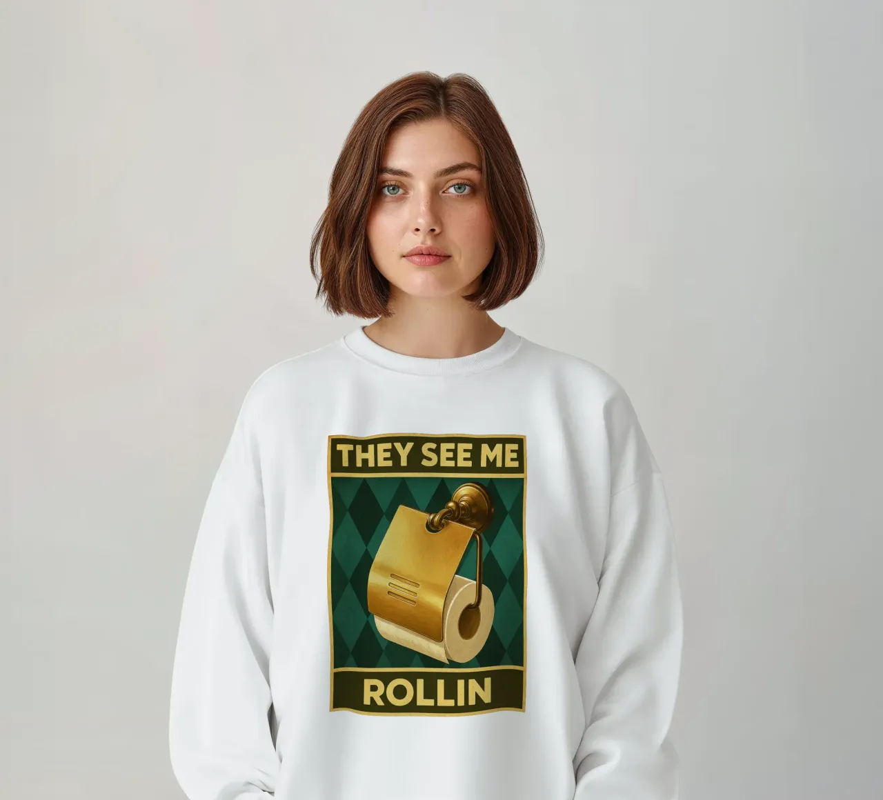 Toilettenpapper Sie sehen mich rollen Sweatshirt von PitaraS
