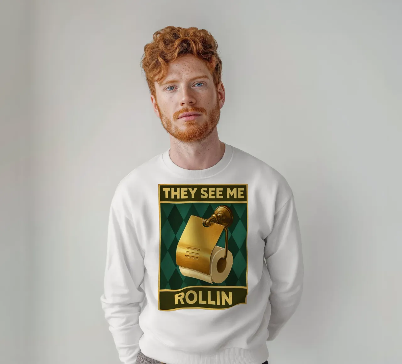 Papper per WC They See Me Rollin felpa da PitaraS