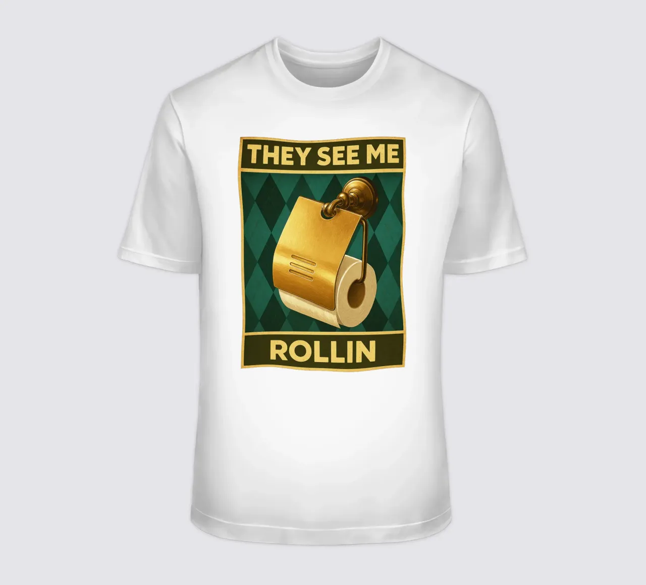 Toilet Papper They See Me Rollin t-shirt by PitaraS