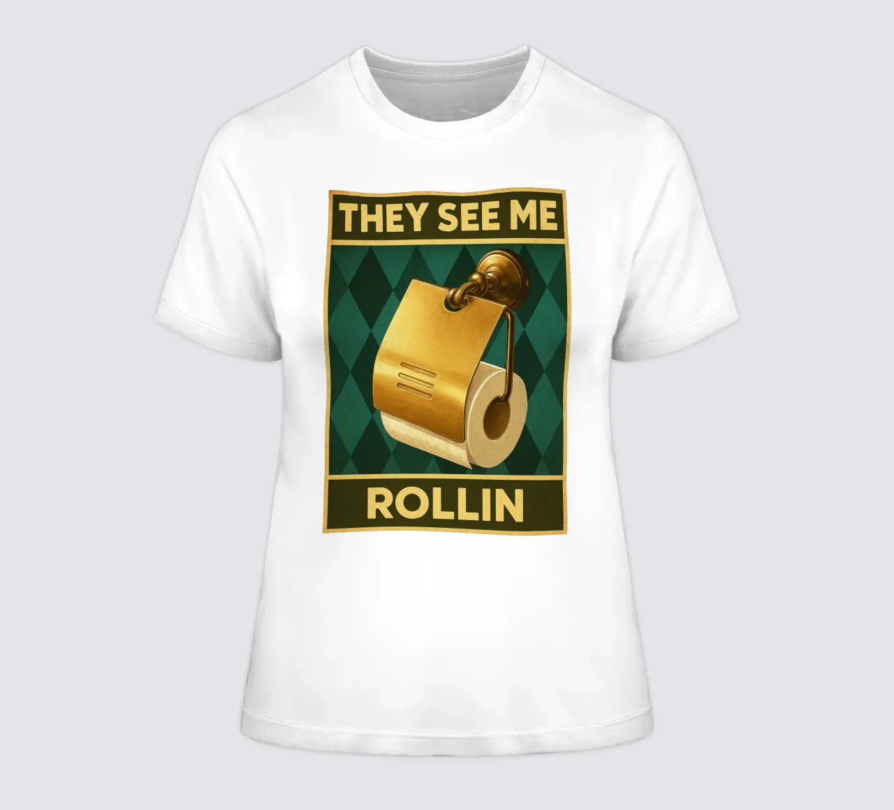 Papper per WC They See Me Rollin t-shirt da donna da PitaraS