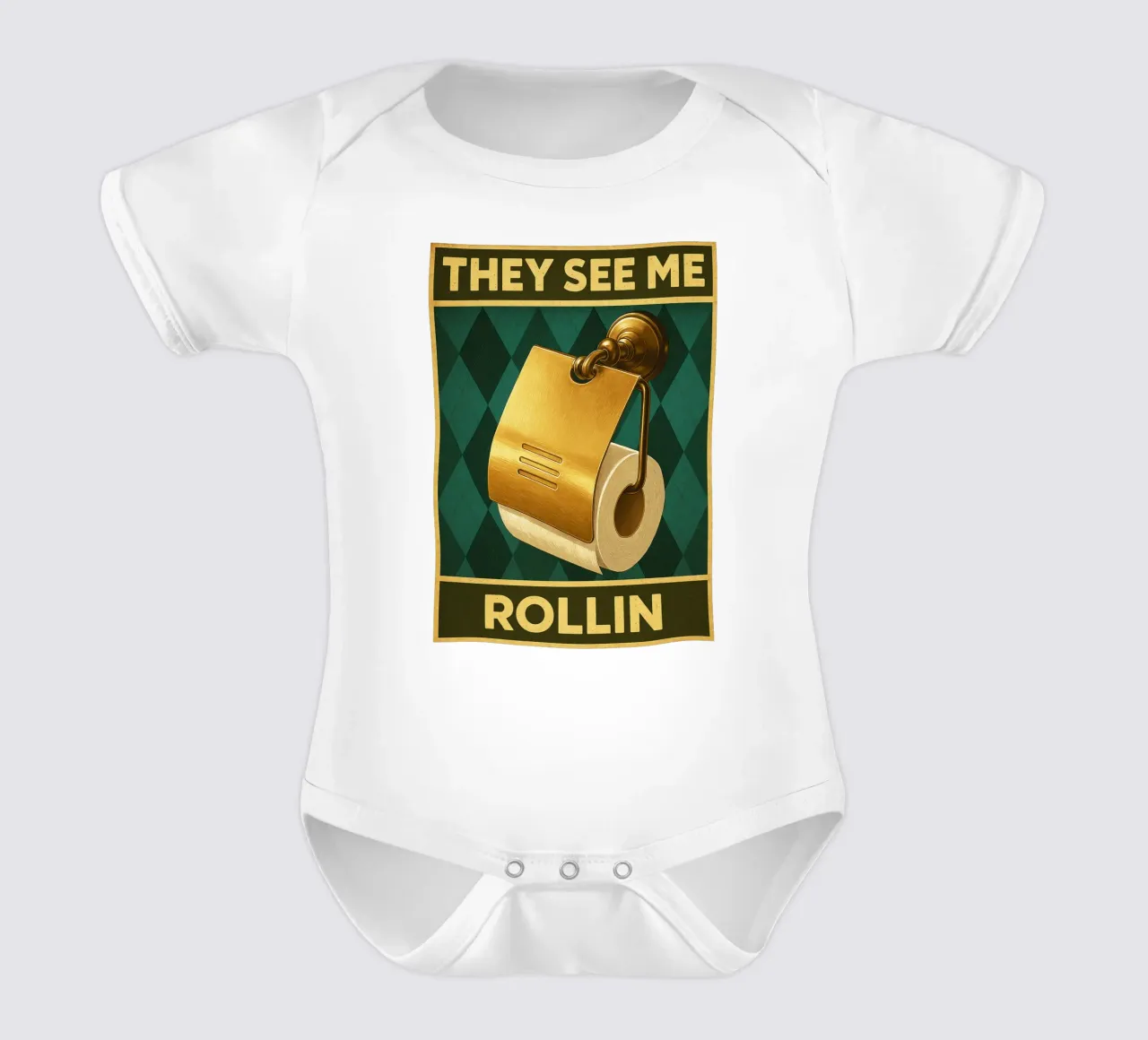 Papper per WC They See Me Rollin body neonato maniche corte da PitaraS