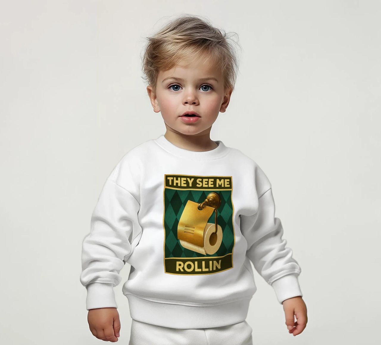 Papper per WC They See Me Rollin felpa neonato da PitaraS