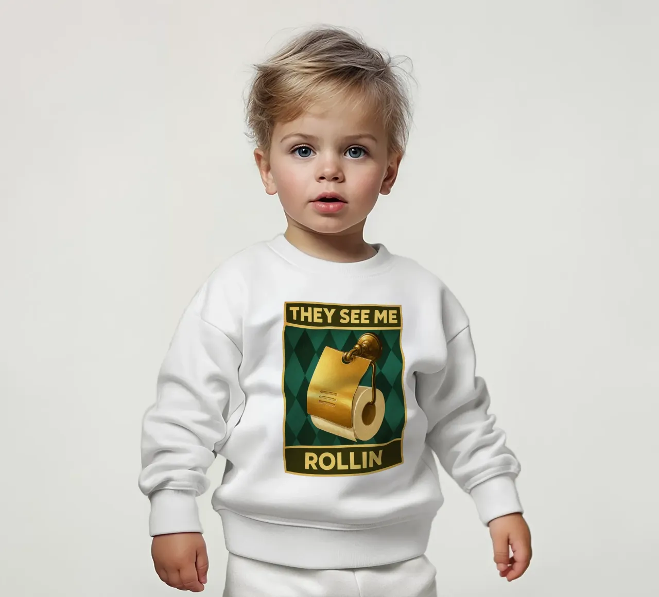 Papper per WC They See Me Rollin felpa neonato da PitaraS