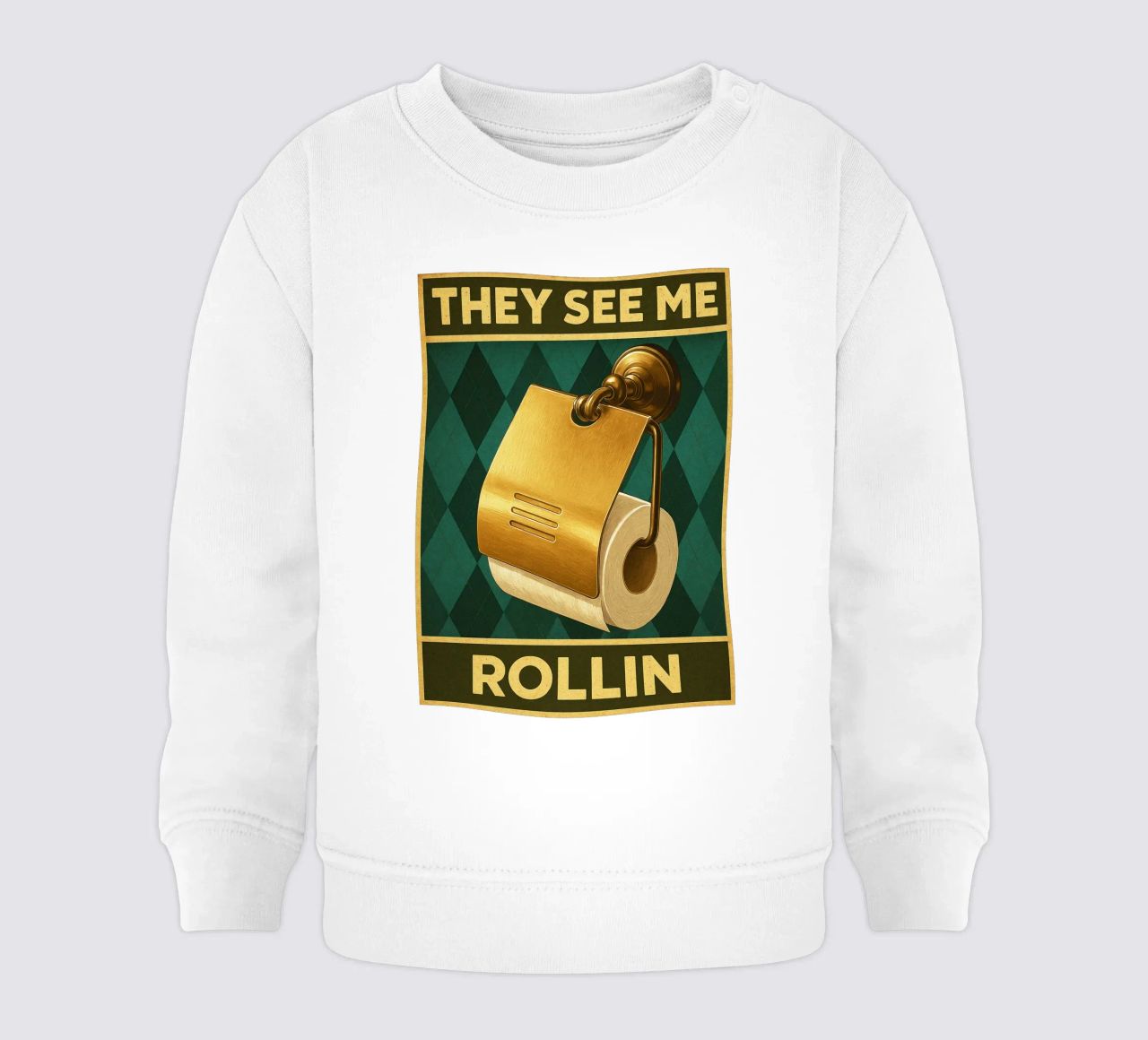 Papper per WC They See Me Rollin felpa neonato da PitaraS