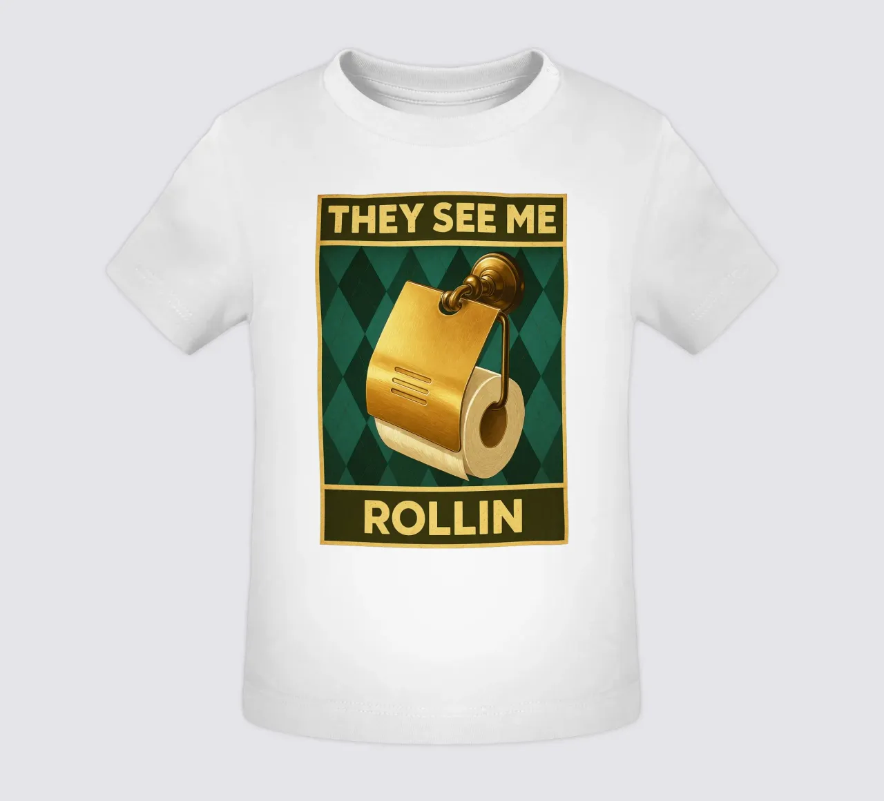 Papper per WC They See Me Rollin maglietta neonato da PitaraS
