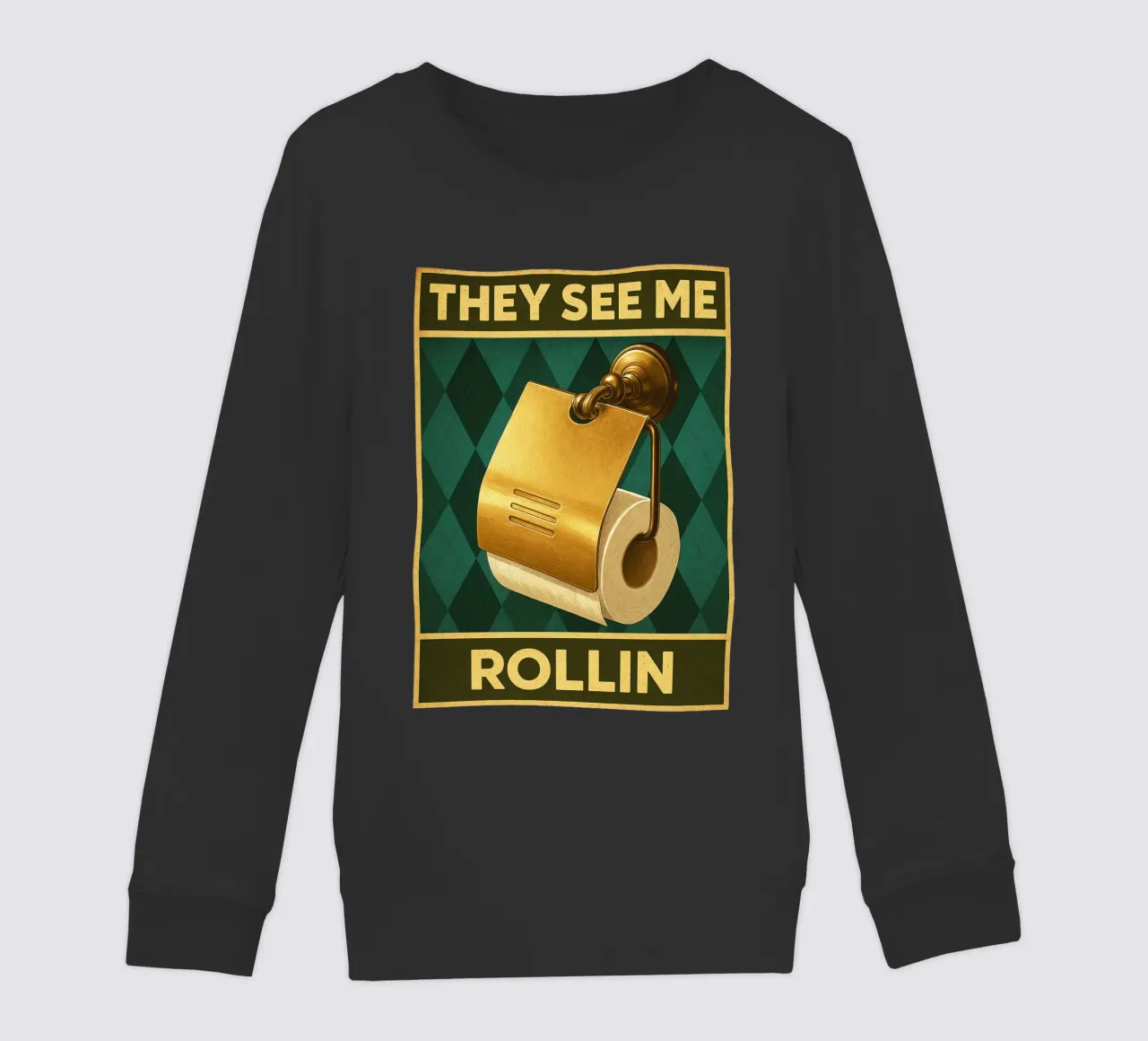 Papper per WC They See Me Rollin felpa bambino da PitaraS