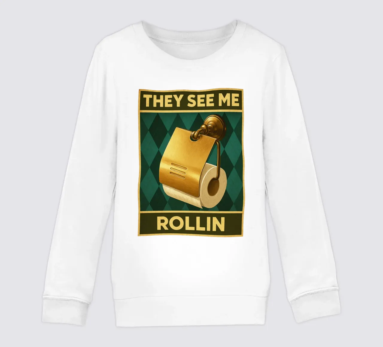 Toilettenpapper Sie sehen mich rollen Kinder Sweatshirt von PitaraS