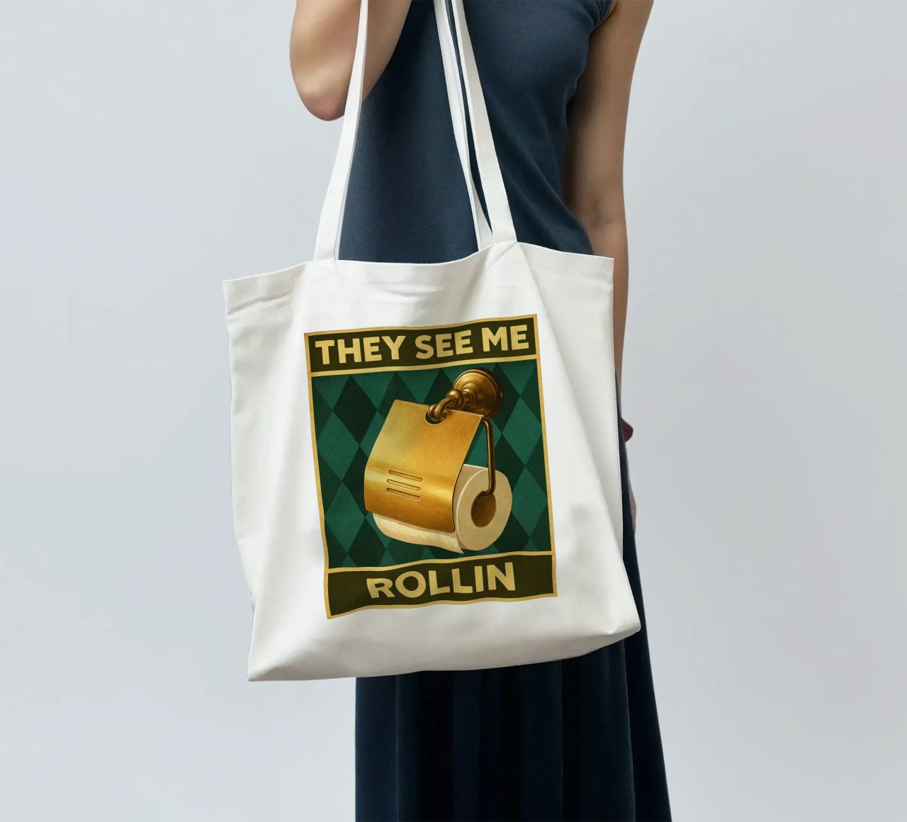 Papper per WC They See Me Rollin borsa in juta da PitaraS