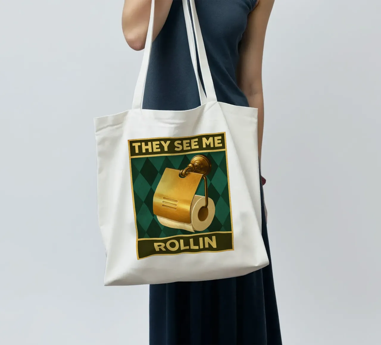 Papper per WC They See Me Rollin borsa in juta da PitaraS