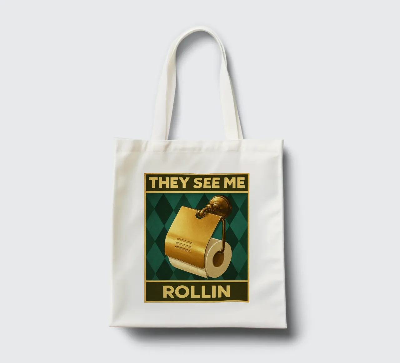 Papper per WC They See Me Rollin borsa in juta da PitaraS