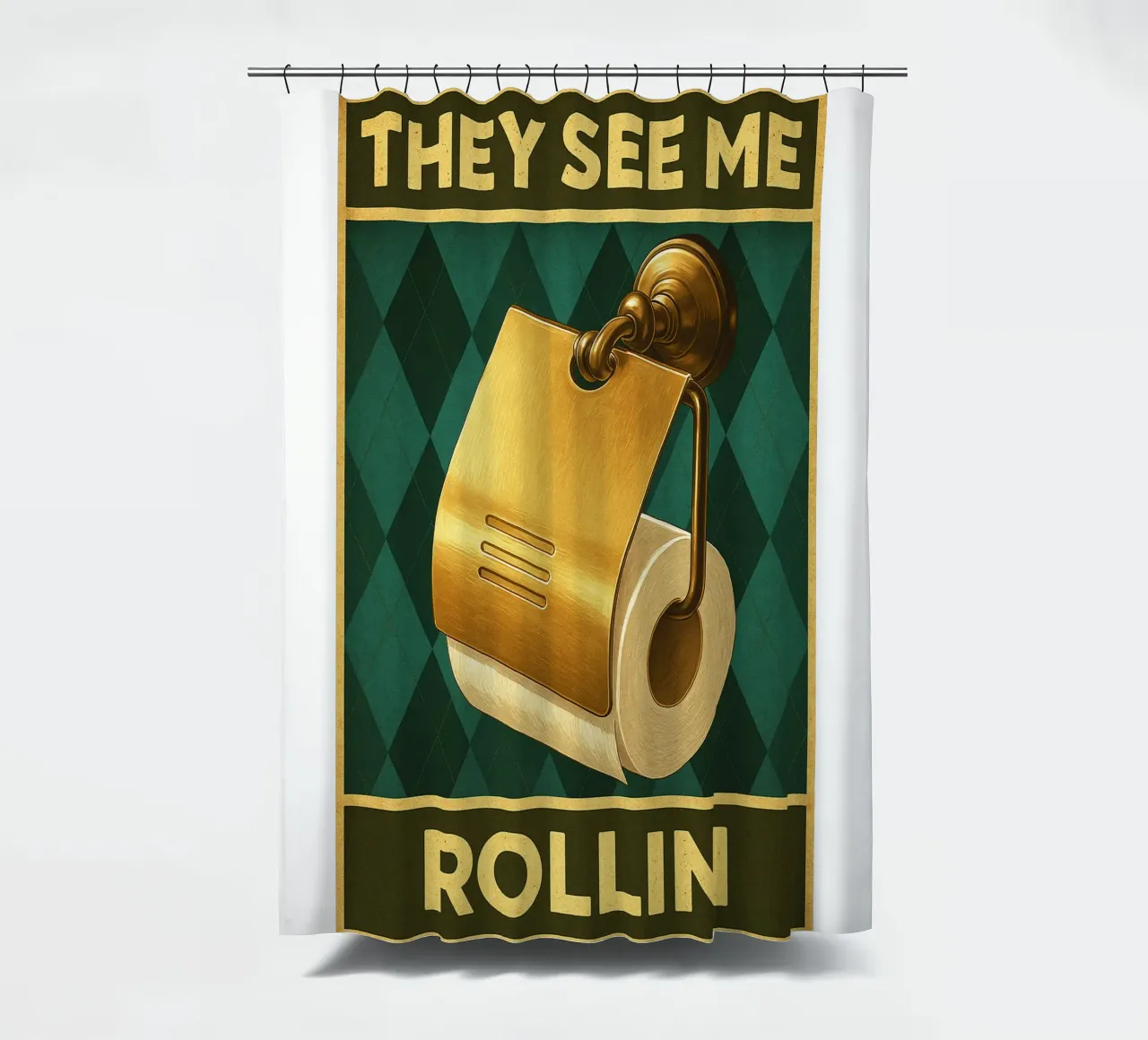 Papper per WC They See Me Rollin tenda da doccia da PitaraS