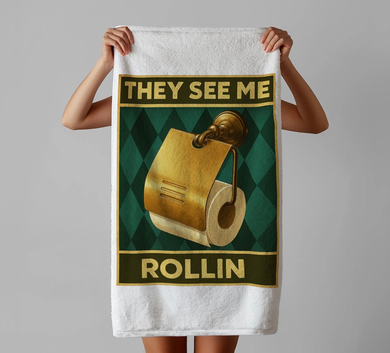 Papper per WC They See Me Rollin asciugamano da bagno da PitaraS