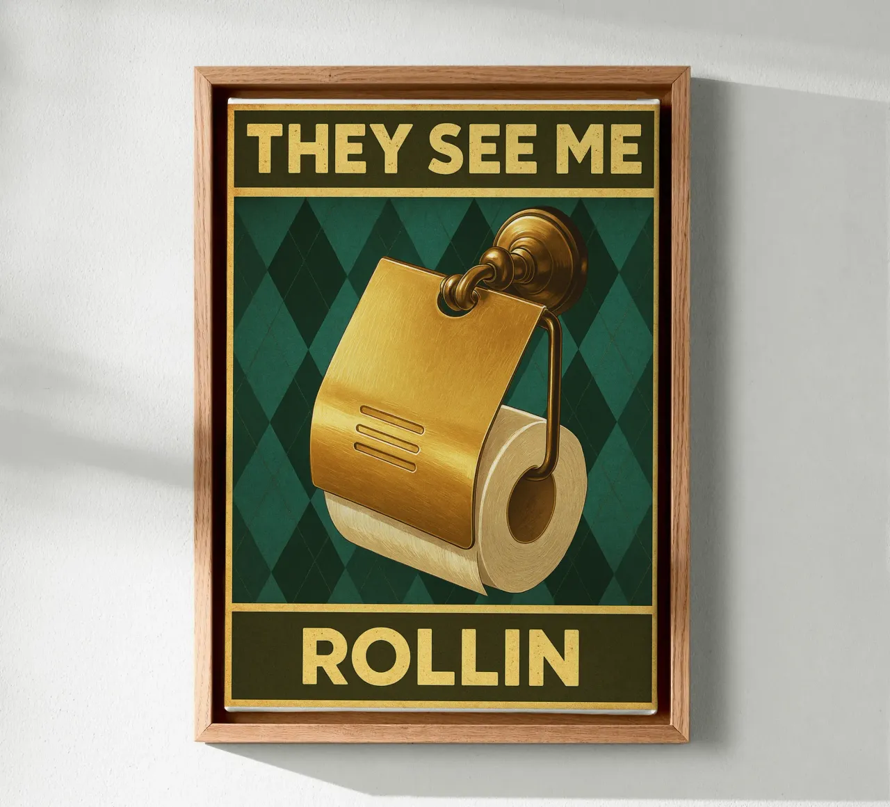 Toilet Papper They See Me Rollin canvas by PitaraS