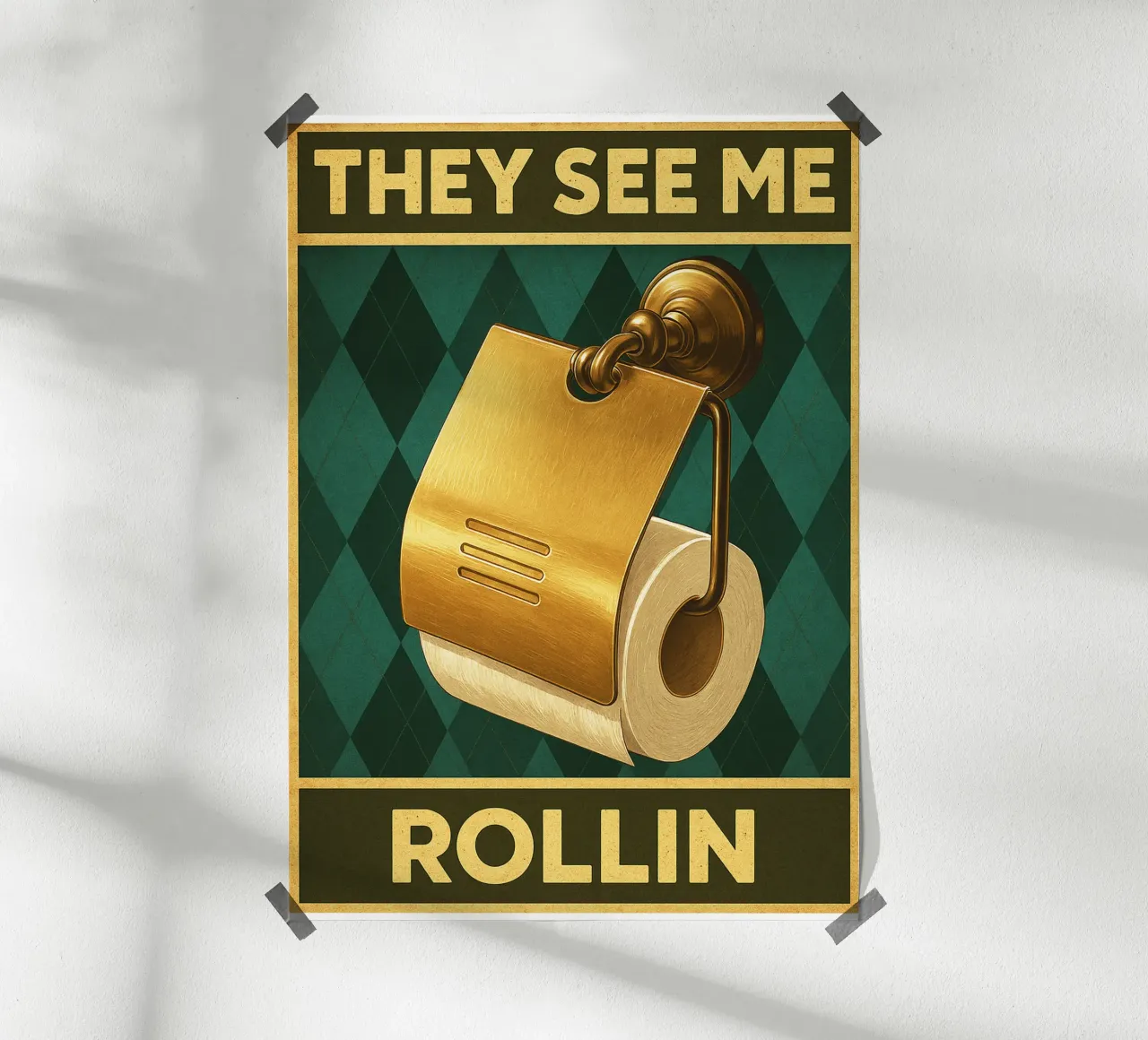 Papper per WC They See Me Rollin poster da PitaraS