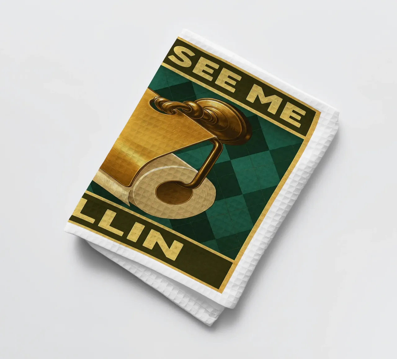 Papper per WC They See Me Rollin canovaccio da cucina da PitaraS