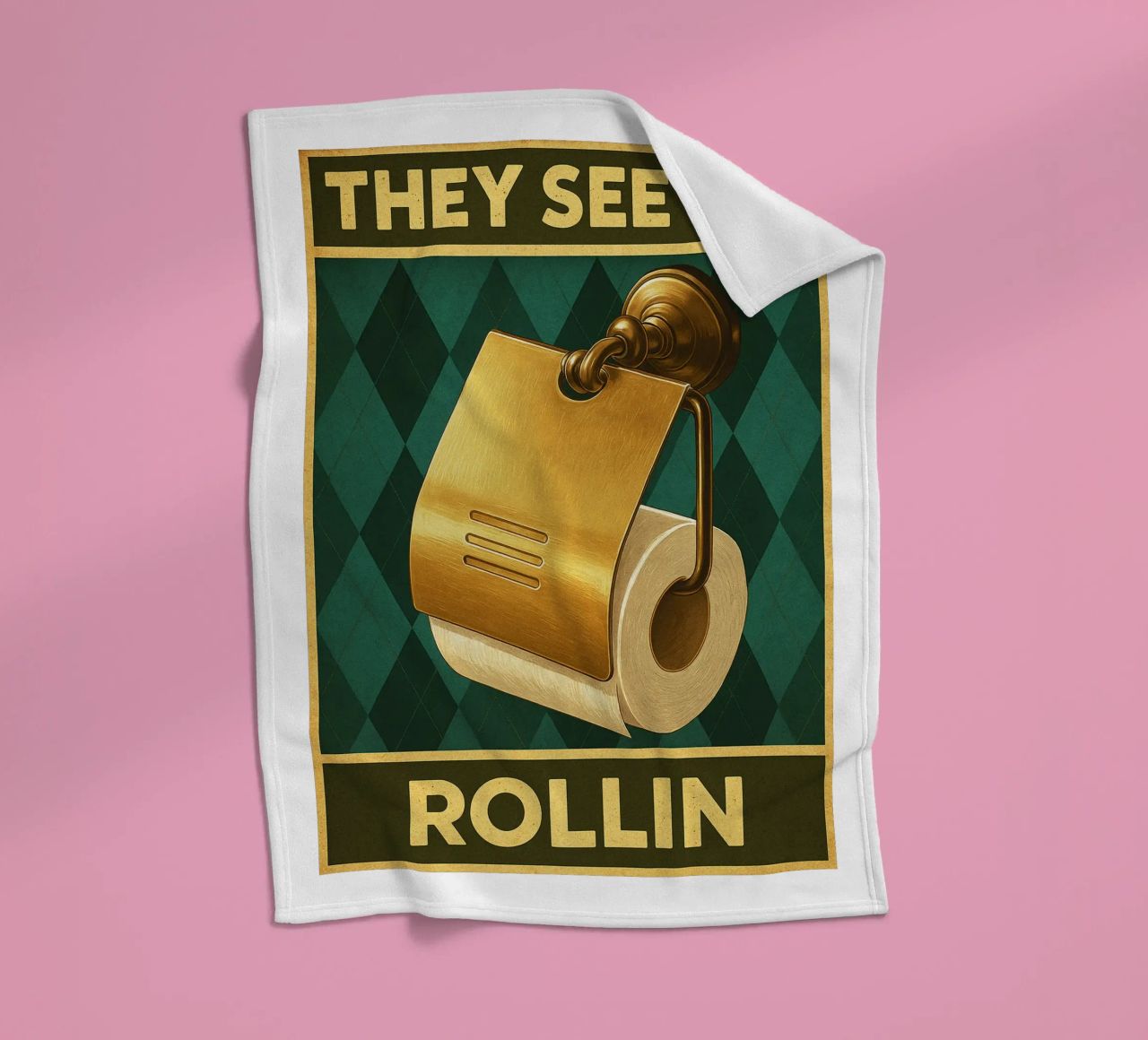 Papper per WC They See Me Rollin coperta in pile da PitaraS