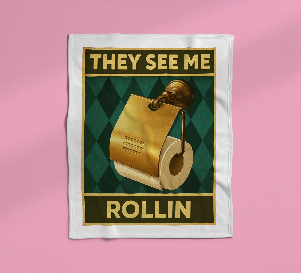 Papper per WC They See Me Rollin coperta in pile da PitaraS