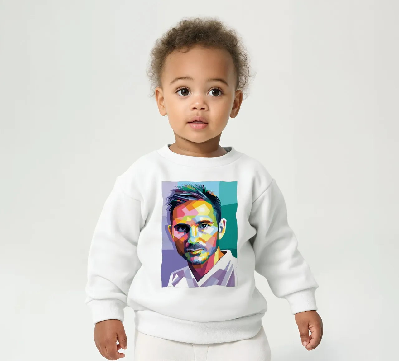 Frank Lampard Pop Art WPAP felpa neonato da Alkahfsmart
