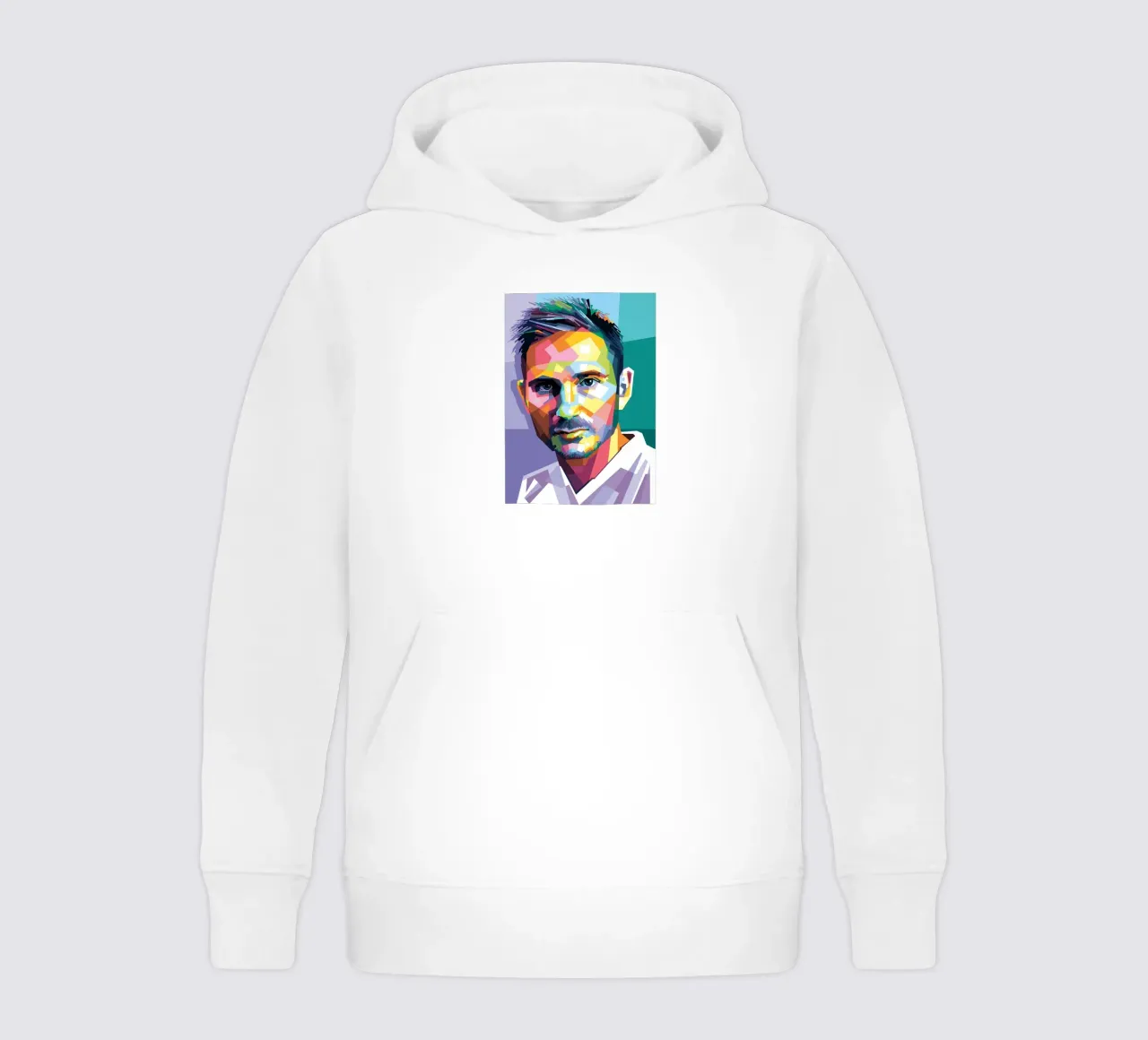Frank Lampard Pop Art WPAP Kinder Hoodie von Alkahfsmart