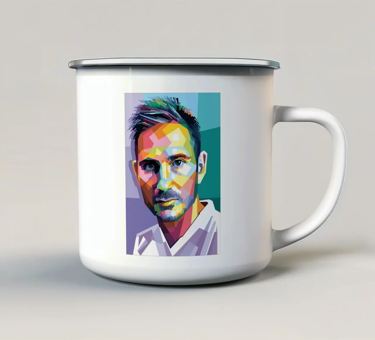 Frank Lampard Pop Art WPAP tazza in smalto da Alkahfsmart