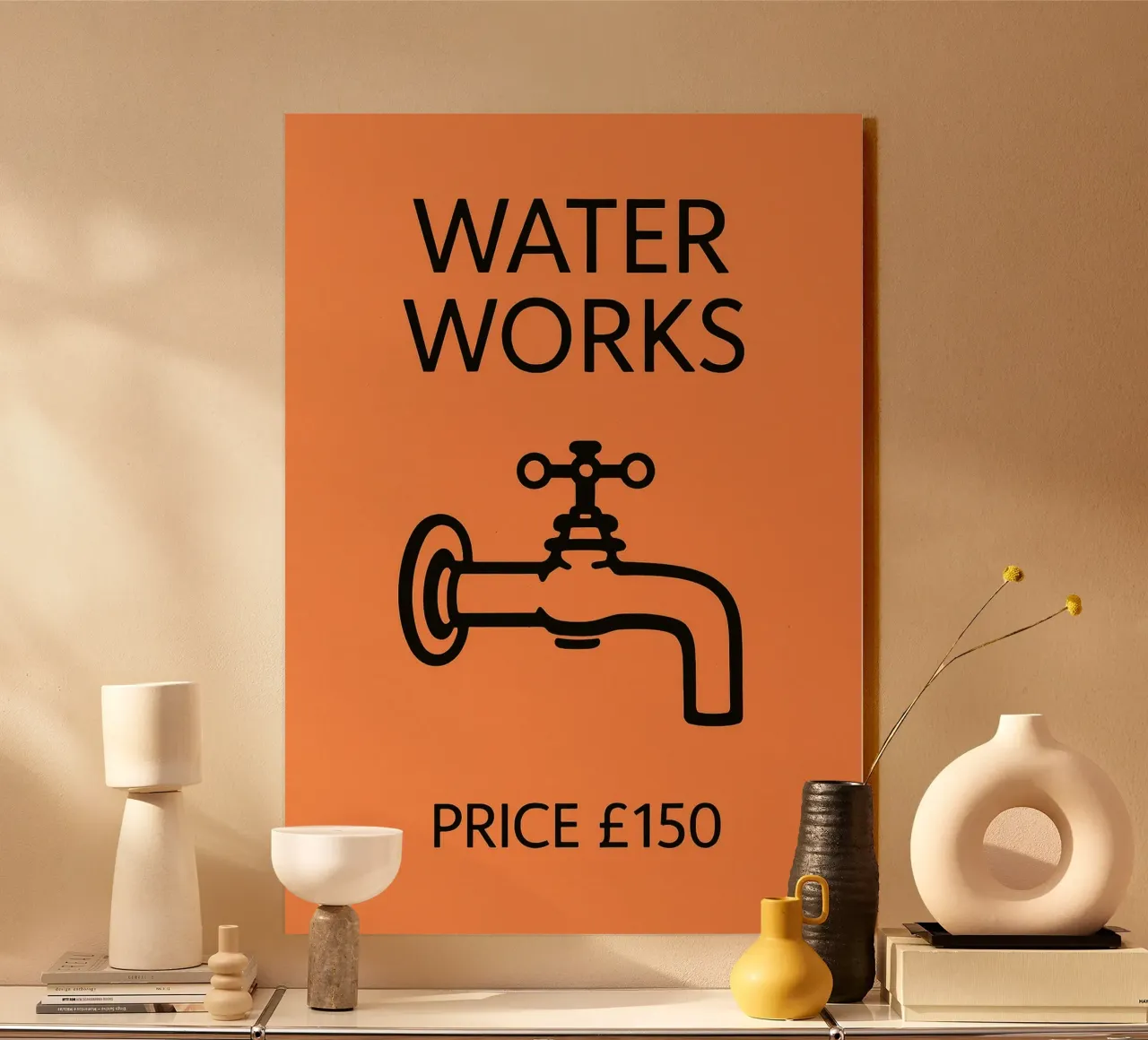 Water Works Monopoly Funny Bathroom forex plate by PitaraS