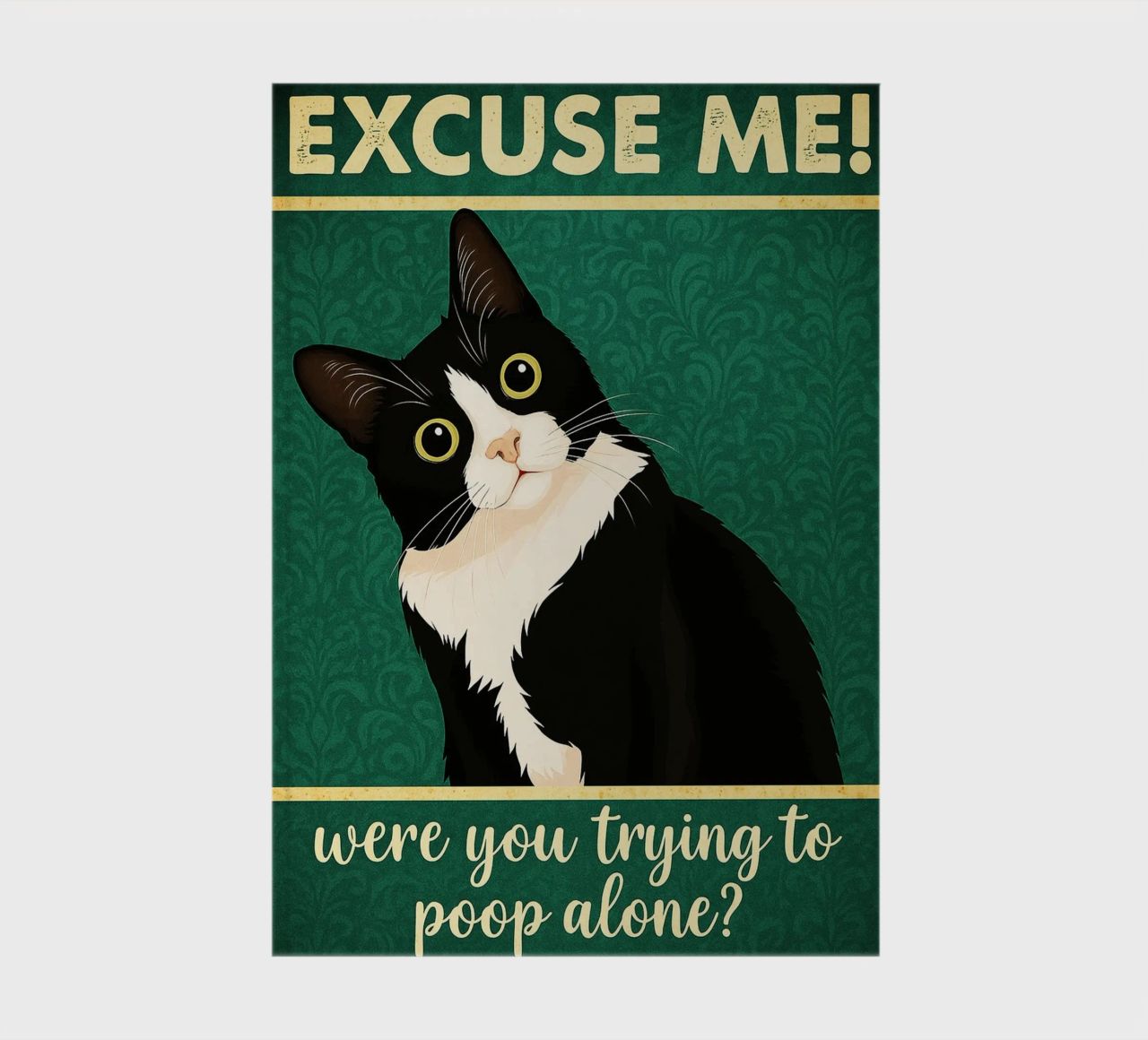 Were You Trying To Poop Alone Cat Funny Bathroom notebook by PitaraS