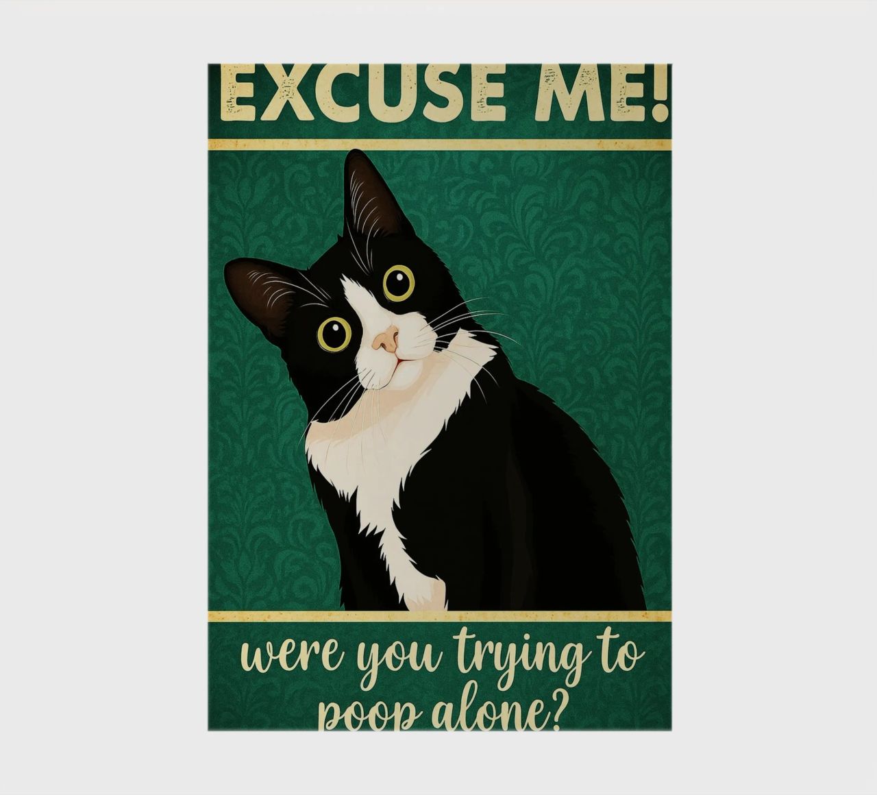 Were You Trying To Poop Alone Cat Funny Bathroom notebook by PitaraS