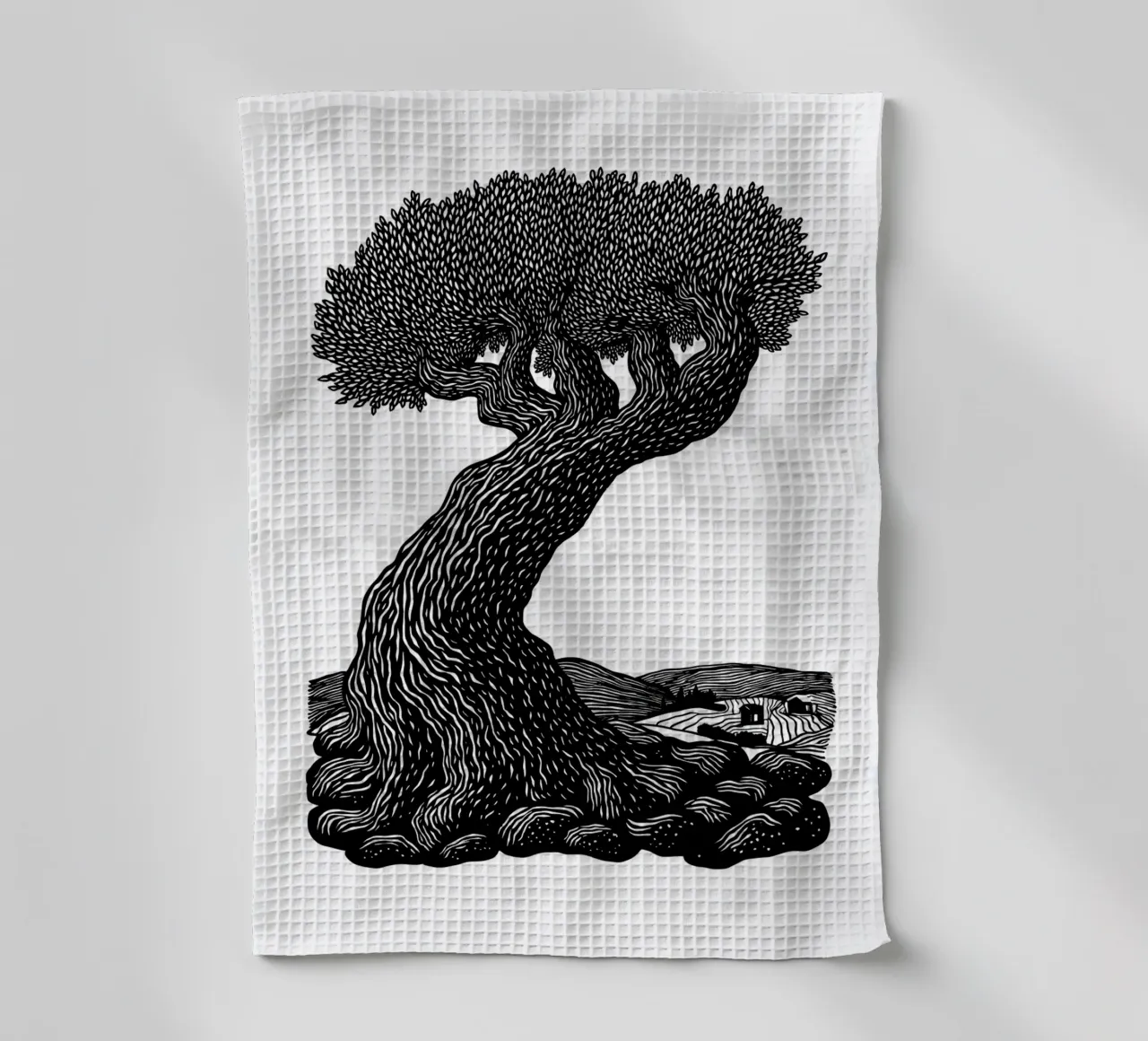 The Ancient Olive canovaccio da cucina da Indigo Rain