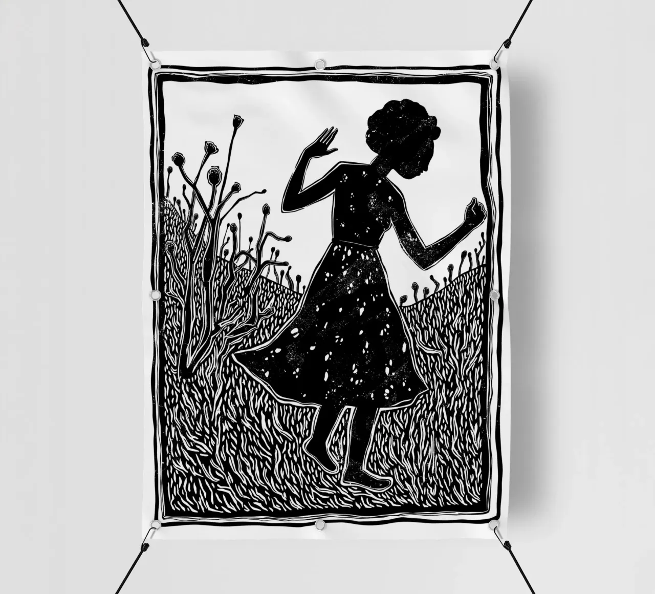 She Dances in Silence telo in pvc da Indigo Rain