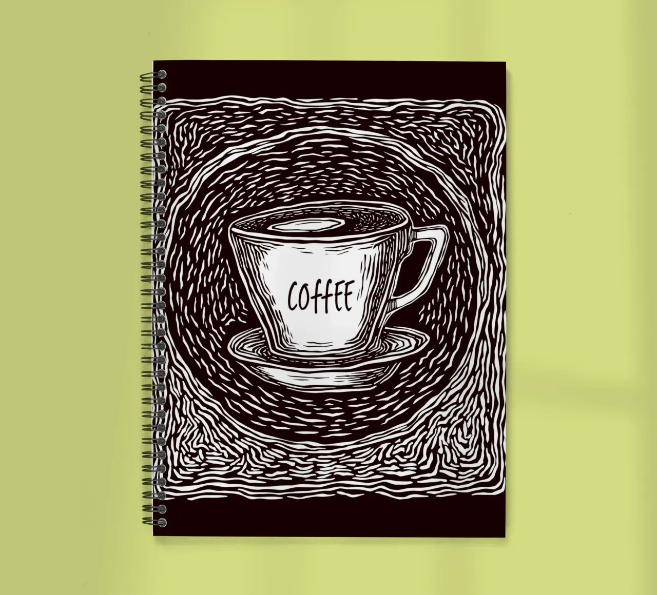 The Daily Grind spiral notebook by Indigo Rain