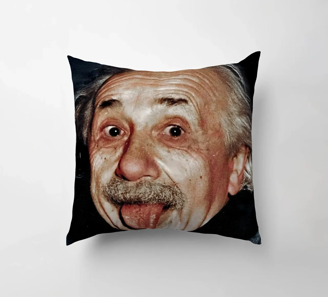 Albert Einstein cuscino da Low poly art