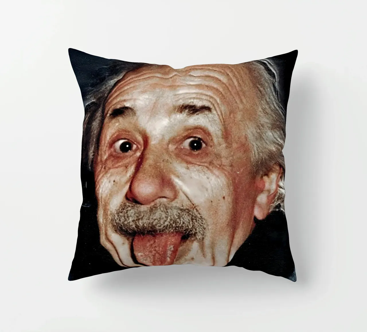 Albert Einstein cuscino da Low poly art