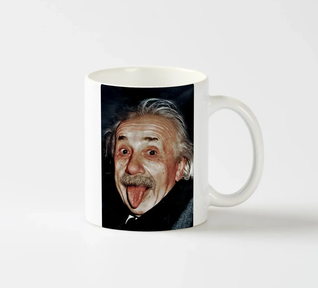 Albert Einstein tazza in ceramica da Low poly art
