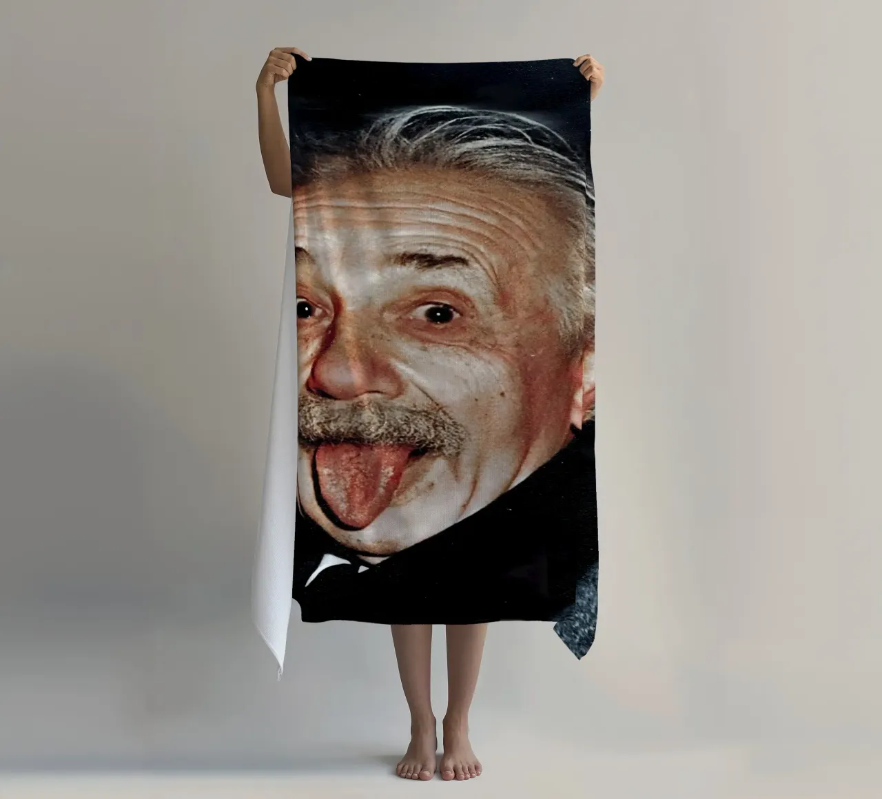 Albert Einstein telo mare da Low poly art