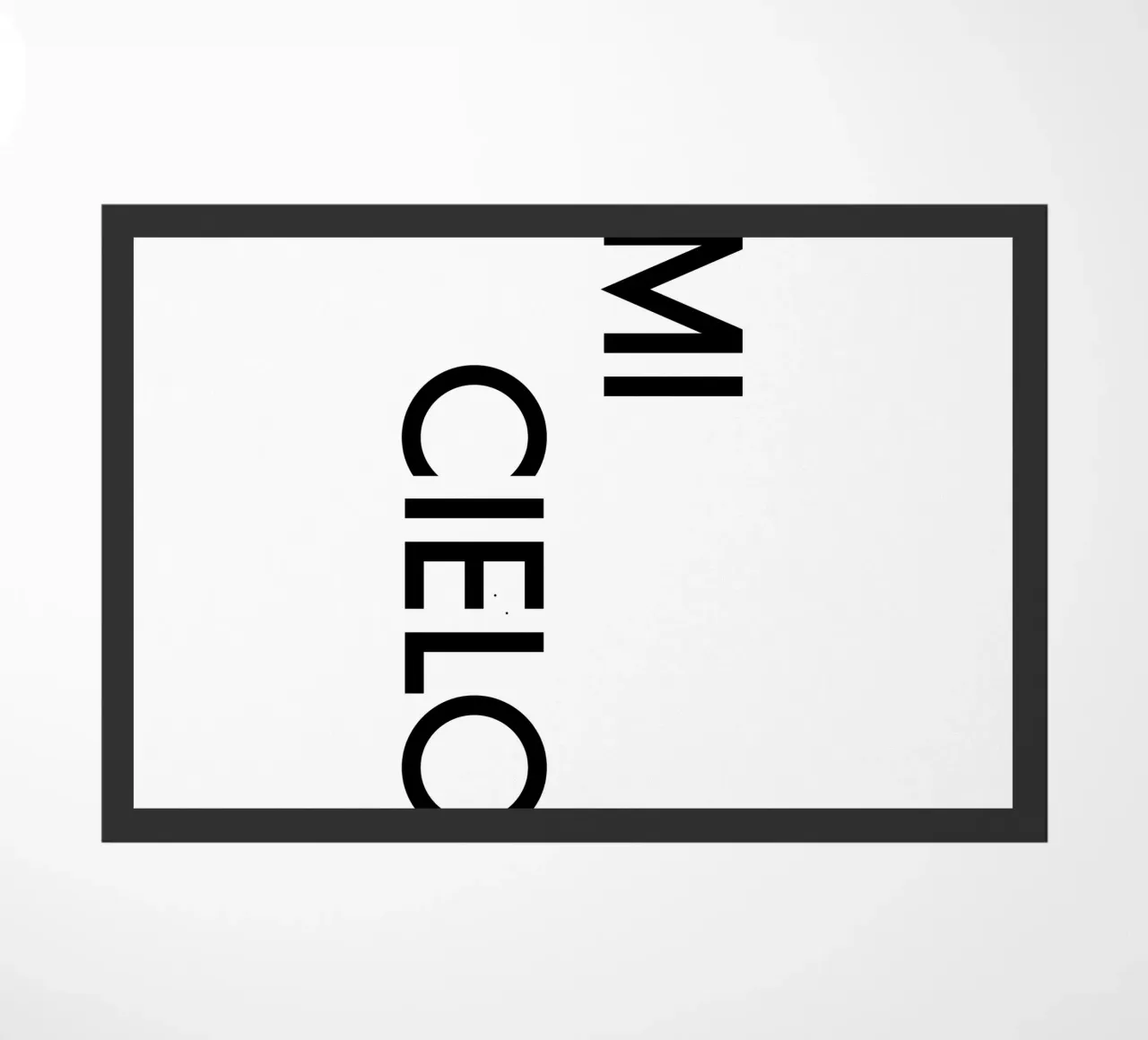 Mi Cielo zerbino da YV TYPOGRAPHY