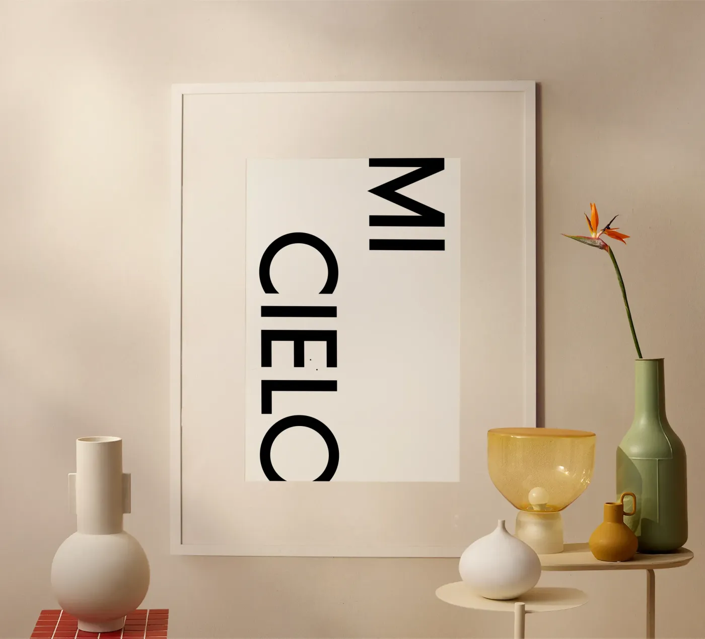 Mi Cielo poster by YV TYPOGRAPHY