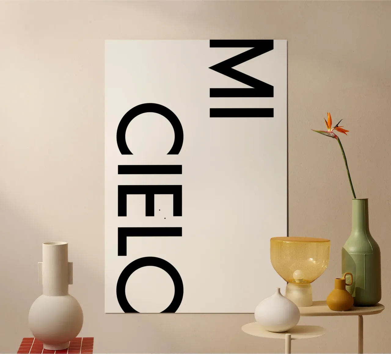 Mi Cielo poster da YV TYPOGRAPHY