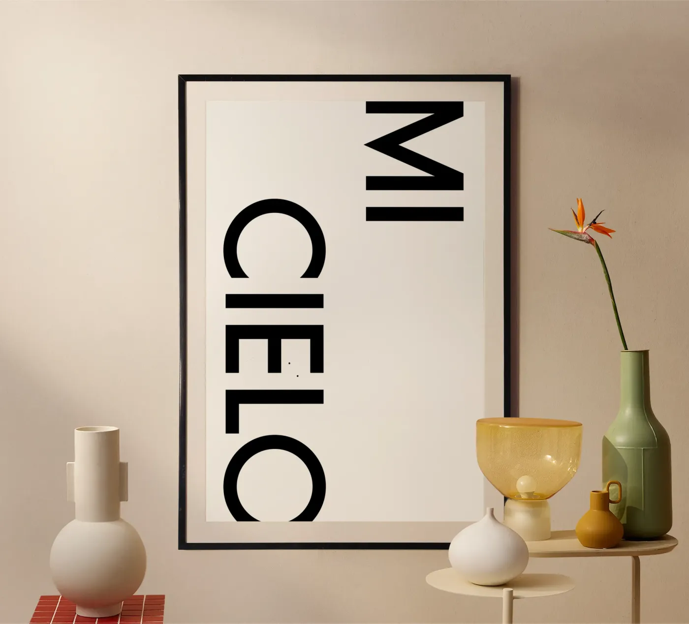 Mi Cielo poster by YV TYPOGRAPHY