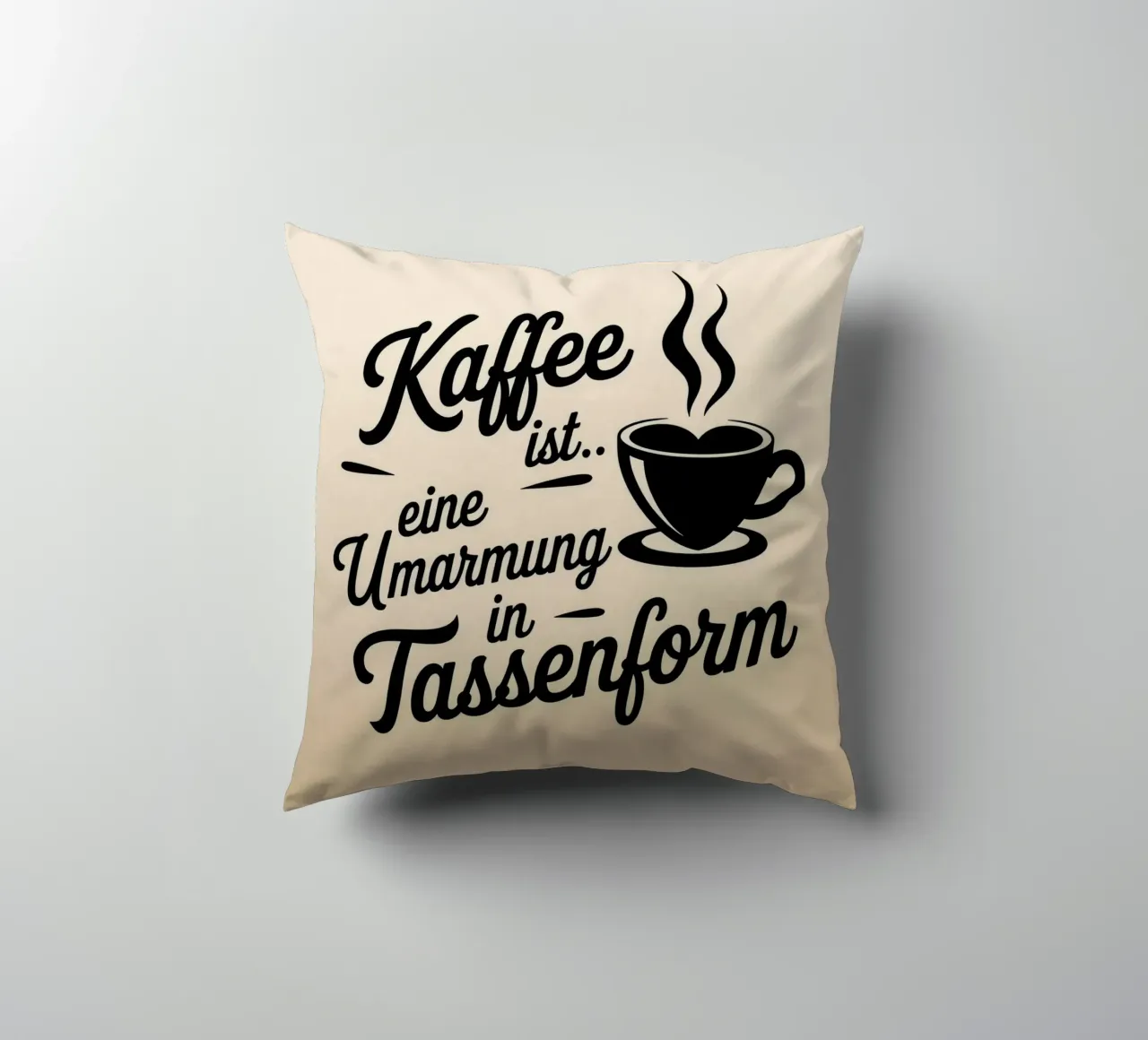 Umarmung in Tassenform cuscino da Aphorismiker