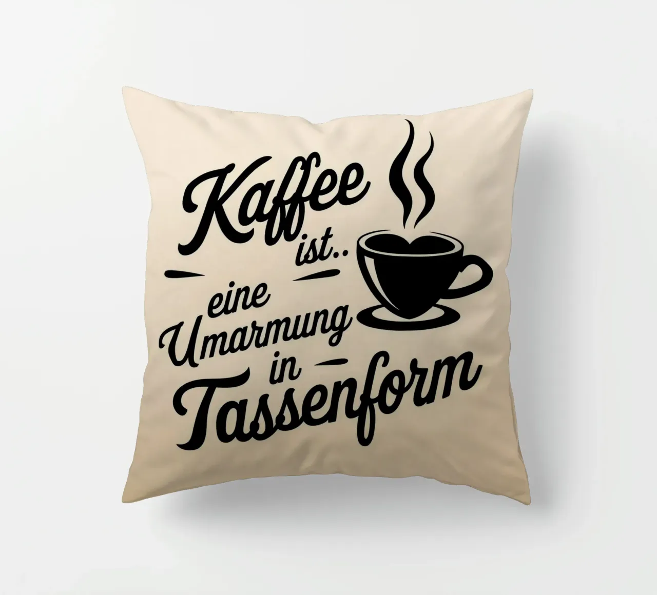 Umarmung in Tassenform cuscino da Aphorismiker