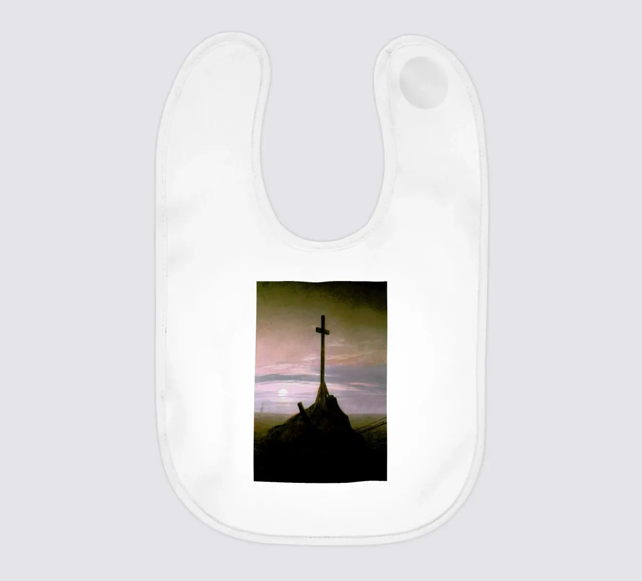 Friedrich - The Cross Beside The Baltic bavaglino da Vintage by JUNIQE