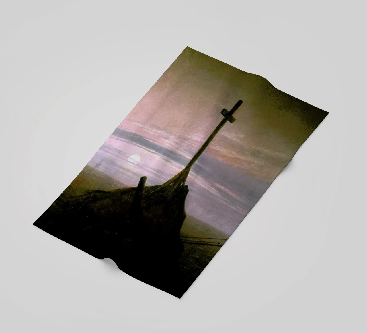 Friedrich - The Cross Beside The Baltic telo mare da Vintage by JUNIQE