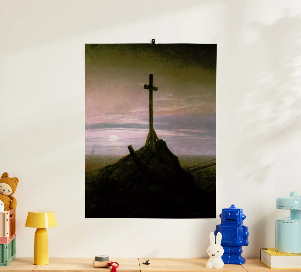 Friedrich - The Cross Beside The Baltic carta hahnemühle da Vintage by JUNIQE