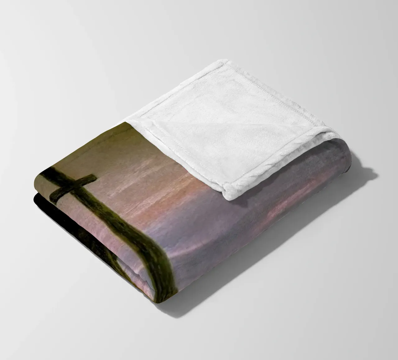 Friedrich - The Cross Beside The Baltic coperta in pile da Vintage by JUNIQE