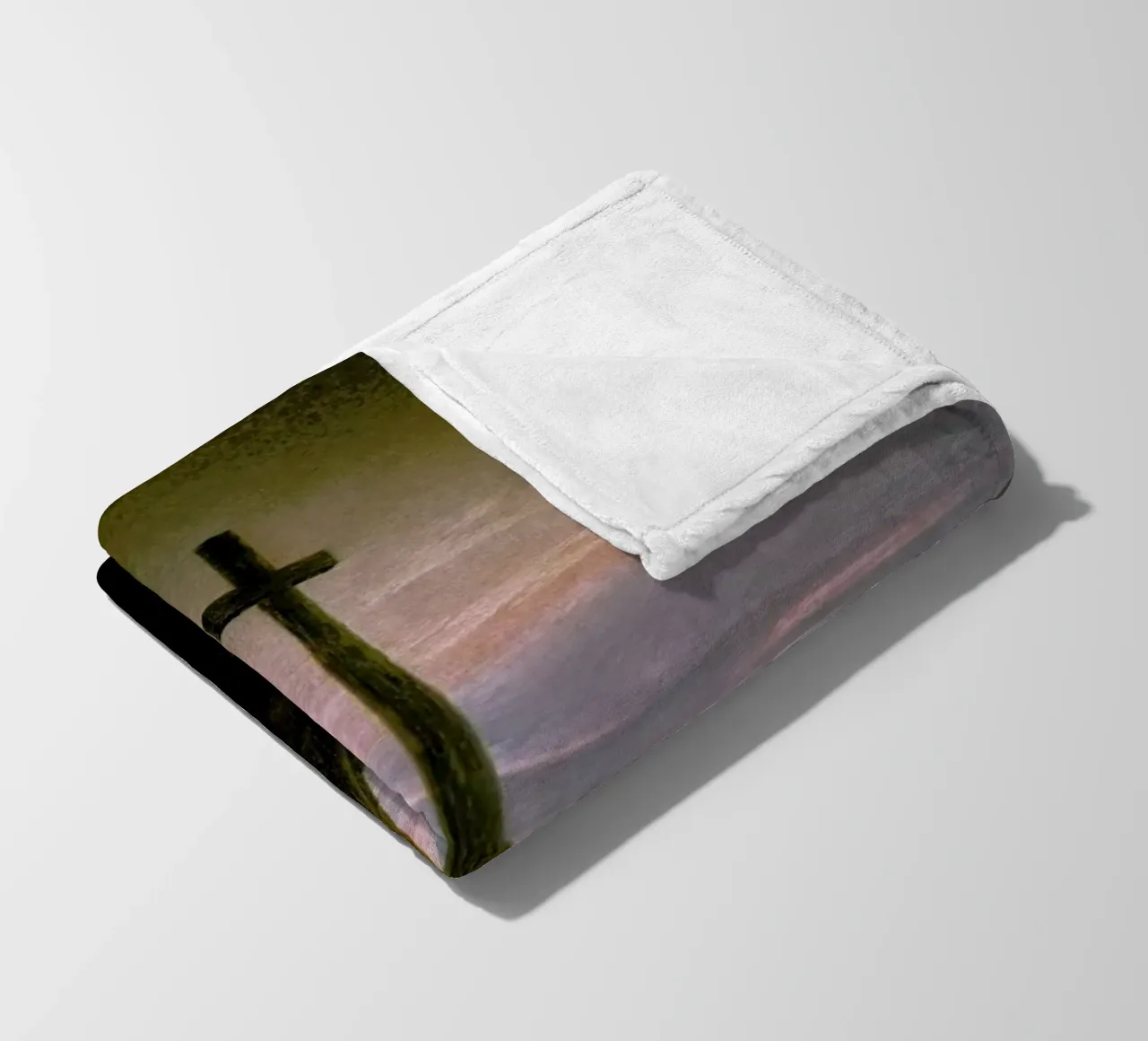 Friedrich - The Cross Beside The Baltic coperta in pile da Vintage by JUNIQE
